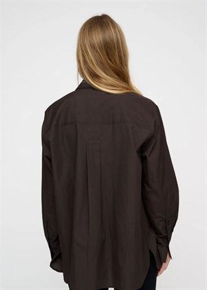 Clean poplin skjorte dark Brown Moshi Moshi 